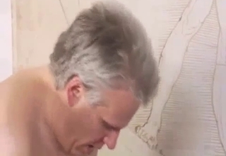 Blonde waiting for that big facial